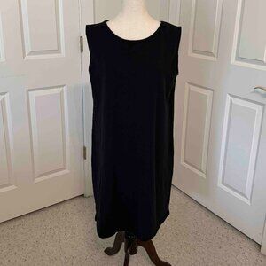 J Jill Black Sleeveless Dress Size M